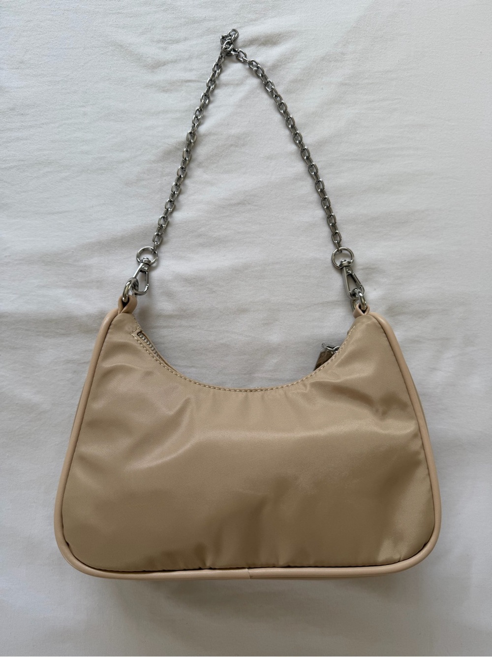 Peta + Jain Beige Shoulder Bag Chain with additional crossbody strap - Picture 2 of 4
